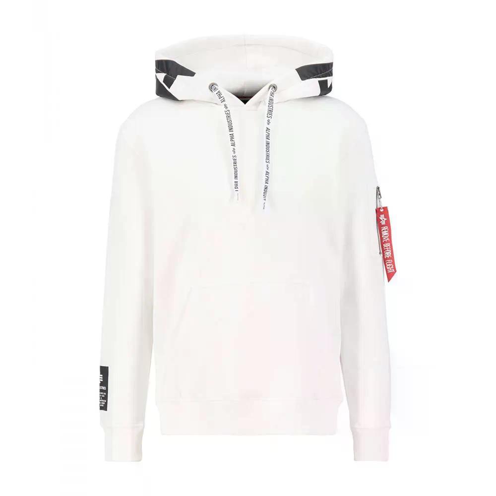 アルファ インダストリーズ アルファ フーディー （ White/Black ） | ALPHA INDUSTRIES Alpha hoodie [t]