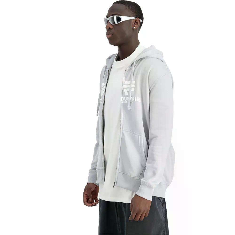 アルファ インダストリーズ ベーシック フルジップ スウェットシャツ （ PastelGrey ） | ALPHA INDUSTRIES Basic full zip sweatshirt [t]