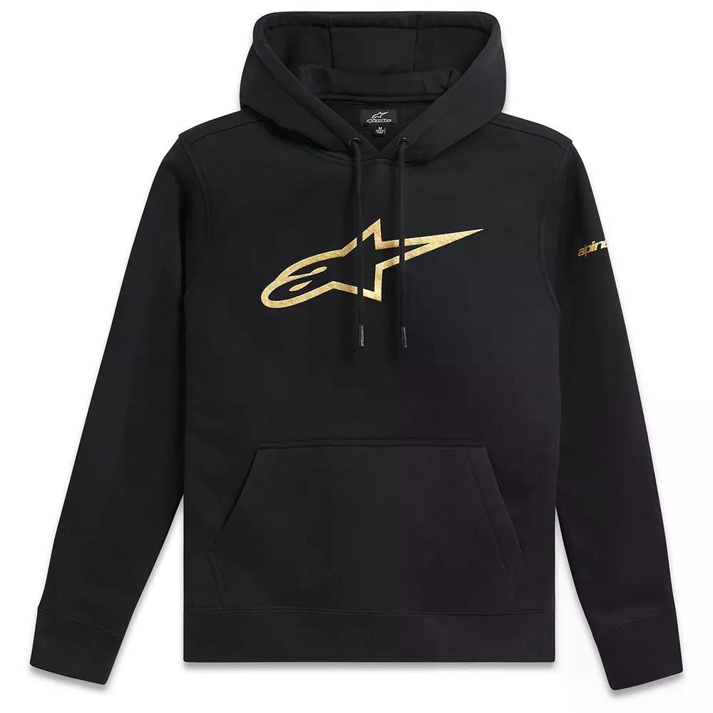 アルパインスターズ ギルデッド フーディー （ Black/Gold ） | ALPINESTARS Gilded hoodie  [t] ウェア-スポーツ・アウトドア-アウトドア