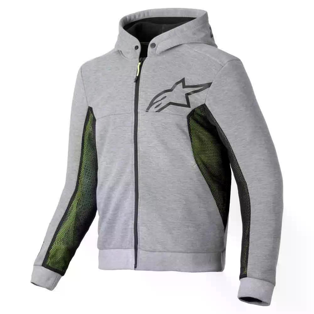 アルパインスターズ クローム エア湖 運動競技 フルジップ トレイナー （ GreyHeather/Black ） | ALPINESTARS Chrome Air Sport full zip sweatshirt  [t]