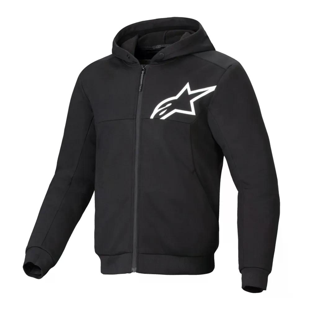 アルパインスターズ クローム V2 運動競技 フルジップ トレイナー （ Black/White ） | ALPINESTARS Chrome V2 Sport full zip sweatshirt  [t]