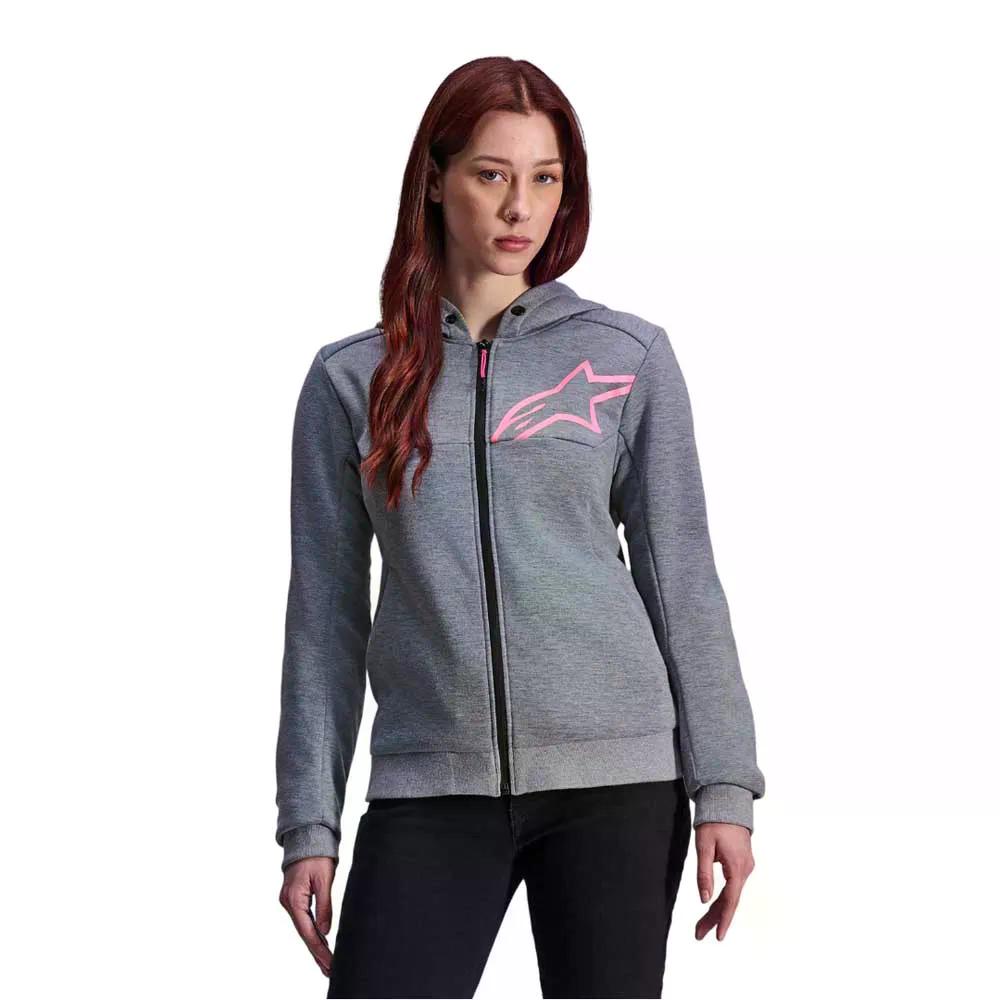 アルパインスターズ 中心柱 クローム V2 運動競技 フルジップ トレイナー 成人女性 （ GreyHeather/PinkFluo ）   [t]