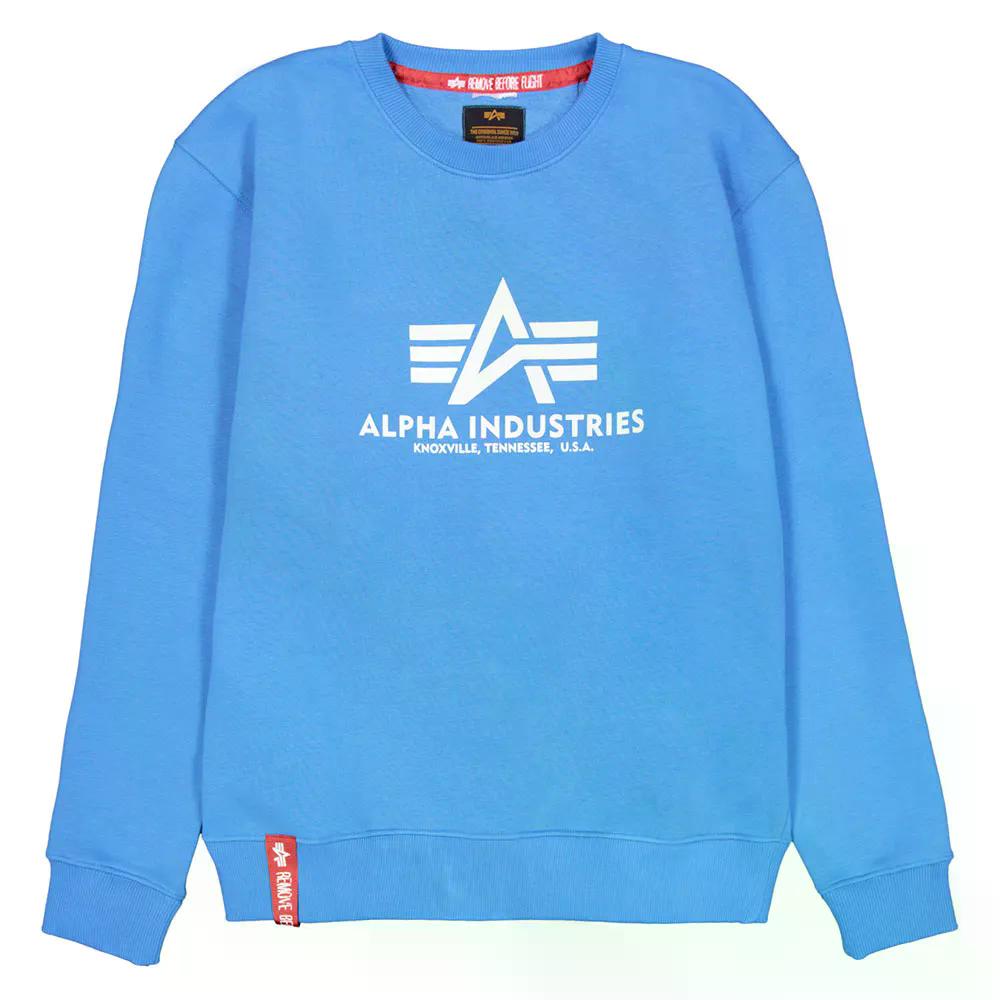 アルファ インダストリーズ ベーシック スウェットシャツ （ MediterraneanBlue ） | ALPHA INDUSTRIES Basic sweatshirt [t]｜クライムスワールド 店