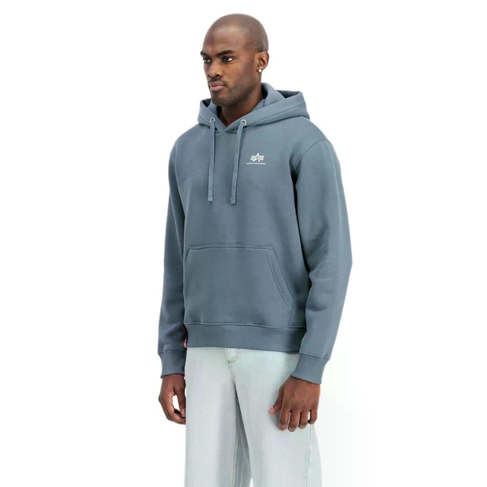 アルファ インダストリーズ 第一義的 スモールロゴタイプ フーディー （ DenimBlue ） | ALPHA INDUSTRIES Basic Small Logo hoodie  [t] スポーツ・アウトドア-その他-アウトドア