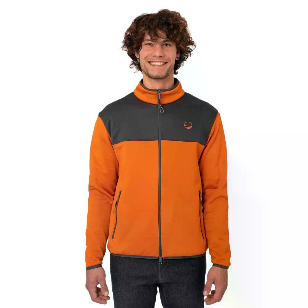 ワイルドカントリー ねばり強さ フルジップ トレイナー （ Sandstone/Onyx ） | WILDCOUNTRY Stamina full zip sweatshirt  [t]