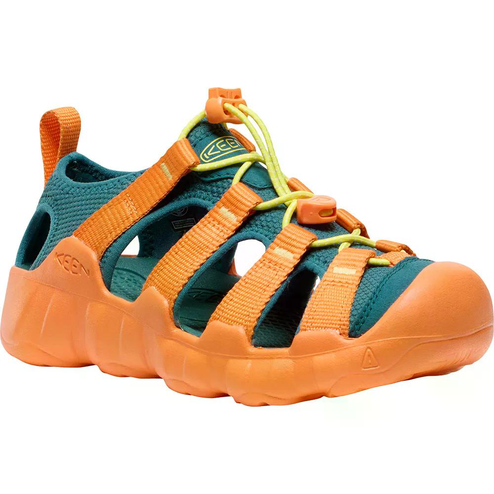 キーン ハイパーポート H2 キッズ 若い者 サンダル （ Mediterranea/OrangePeel ） | KEEN Hyperport H2 Kids Youth Sandals  [t]