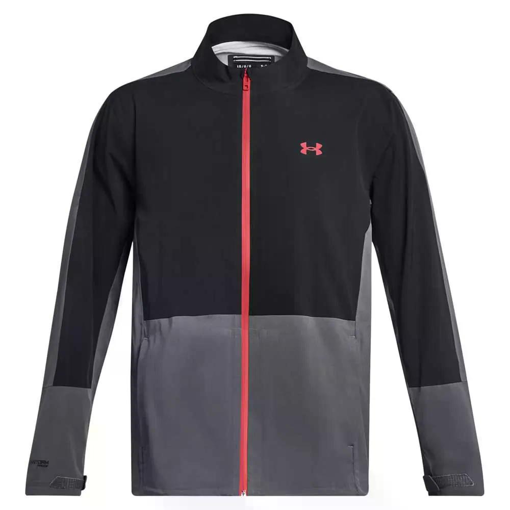 アンダーアーマー ゴルフ 狂飆校正刷り 3.0 上衣 （ Black/PitchGray/Beta ） | UNDER ARMOUR GOLF Stormproof 3.0 windbreaker  [t]