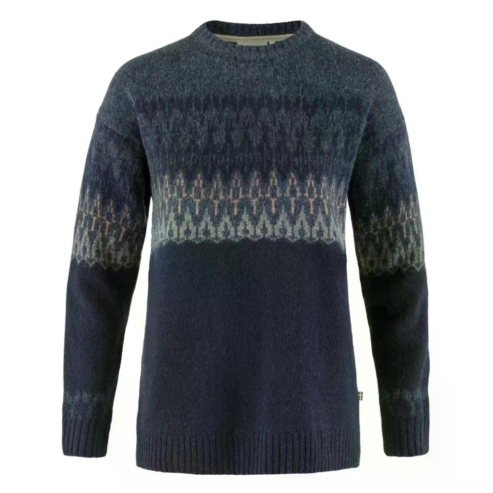 フェールラーベン オーヴィク 通り手形 スウェーター 成人女性 （ DarkNavy/Navy ） | FjallRaven Ovik Path sweater woman  [t]