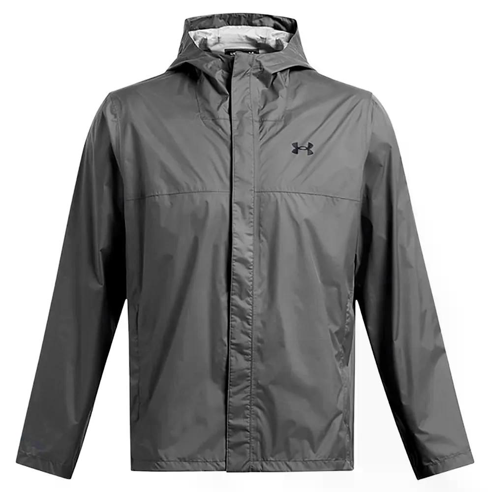 アンダーアーマー 狂飆校正刷り クラウドストライク 2.0 外殻 上衣 （ Castlerock/Black ） | UNDER ARMOUR Stormproof Cloudstrike 2.0 Shell jacket  [t]