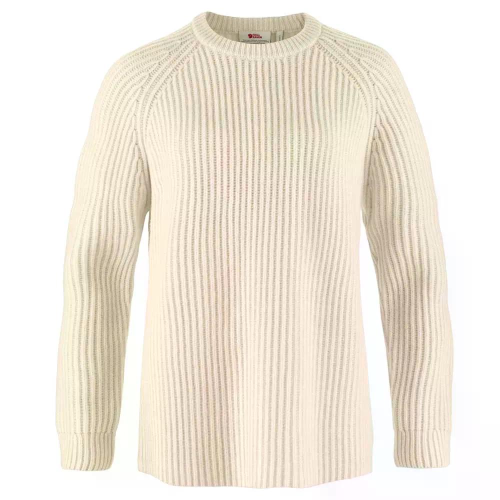 フェールラーベン オーヴィク 肋材 スウェーター 成人女性 （ ChalkWhite ） | FjallRaven Ovik Rib sweater woman  [t]