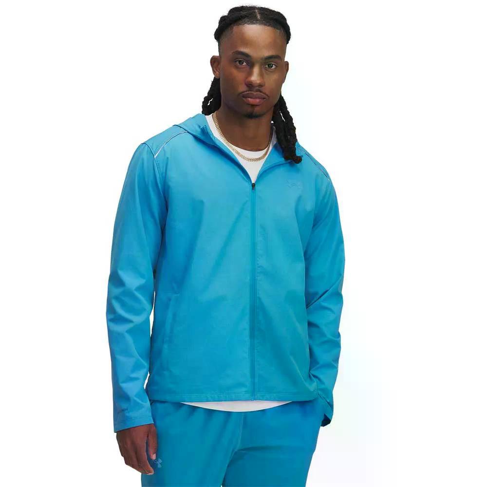 アンダーアーマー ローンチ ウインドブレーカー （ EtherBlue/DownpourGray/Reflective ） | UNDER ARMOUR Launch windbreaker [t]