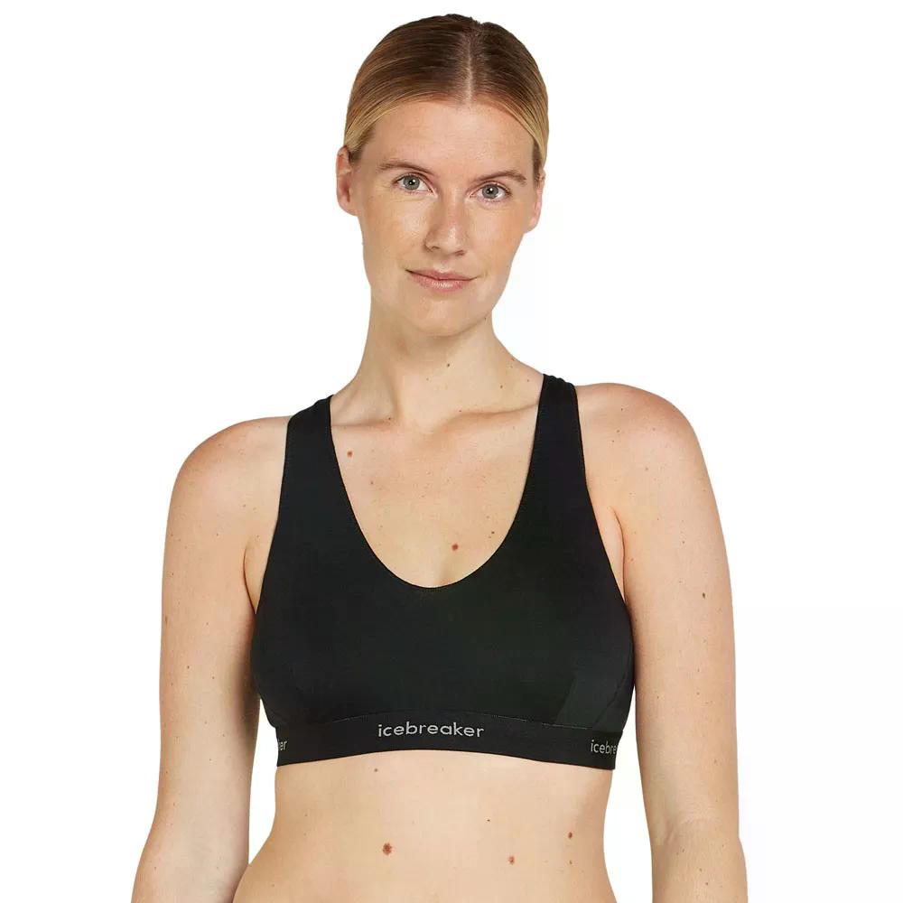 ICEBREAKER Merino 125 Cool-Lite Sprite Racerback スポーツブラ （ Black ） [t]