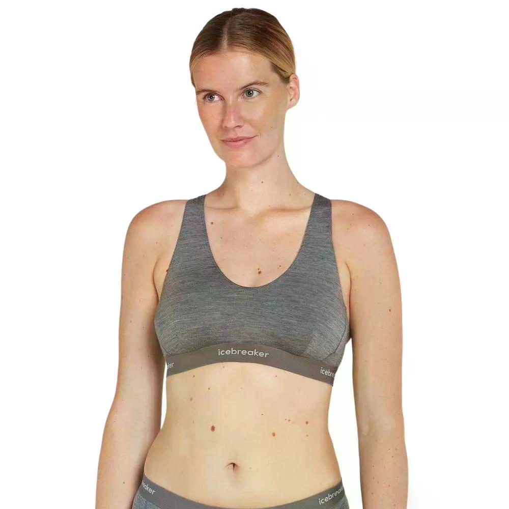ICEBREAKER Merino 125 Cool-Lite Sprite Racerback スポーツブラ （ GritstoneHeather013 ） [t]