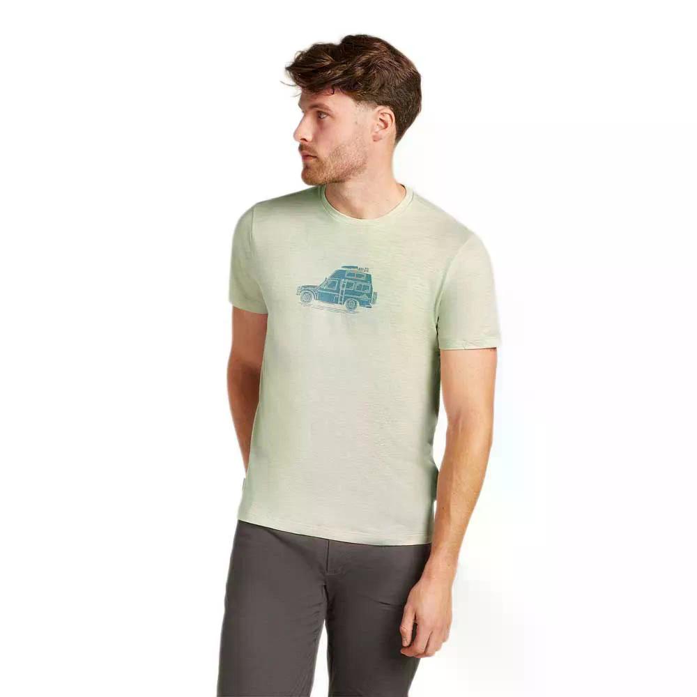 ICEBREAKER Merino 150 Tech Lite Cosy Camper 半袖Tシャツ （ Ashen ） [t]