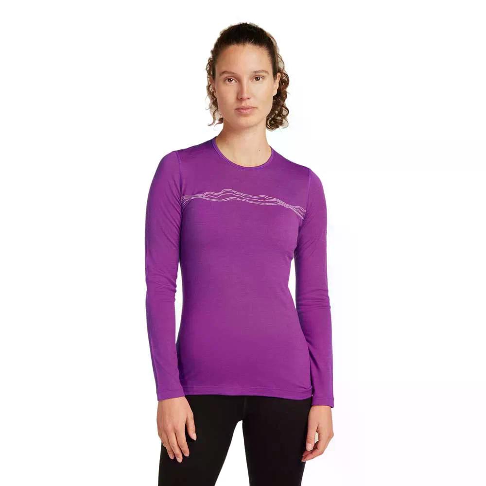 ICEBREAKER Merino 200 Oasis Mountain Pulse 長袖ベースレイヤー （ Passion ） [t]｜クライムスワールド 店