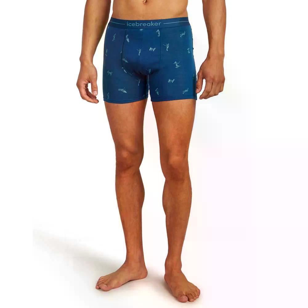 ICEBREAKER Merino 150 Anatomica Snow Day ボクサーズボン下 （ Atlantis/Topaz/Aop ）  [t]