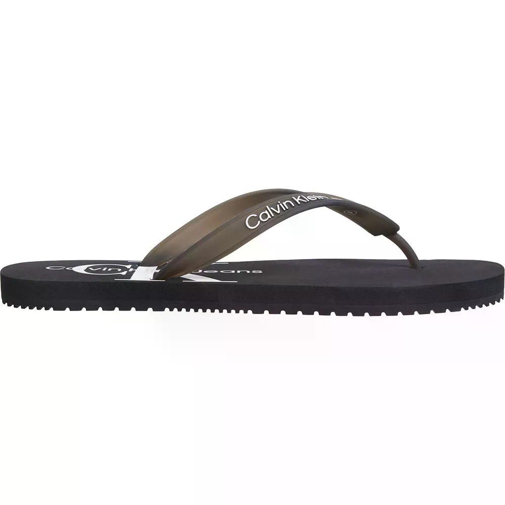 CALVIN KLEIN JEANS Beach Monologo 砂浜サンダル （ Black ）  [t]