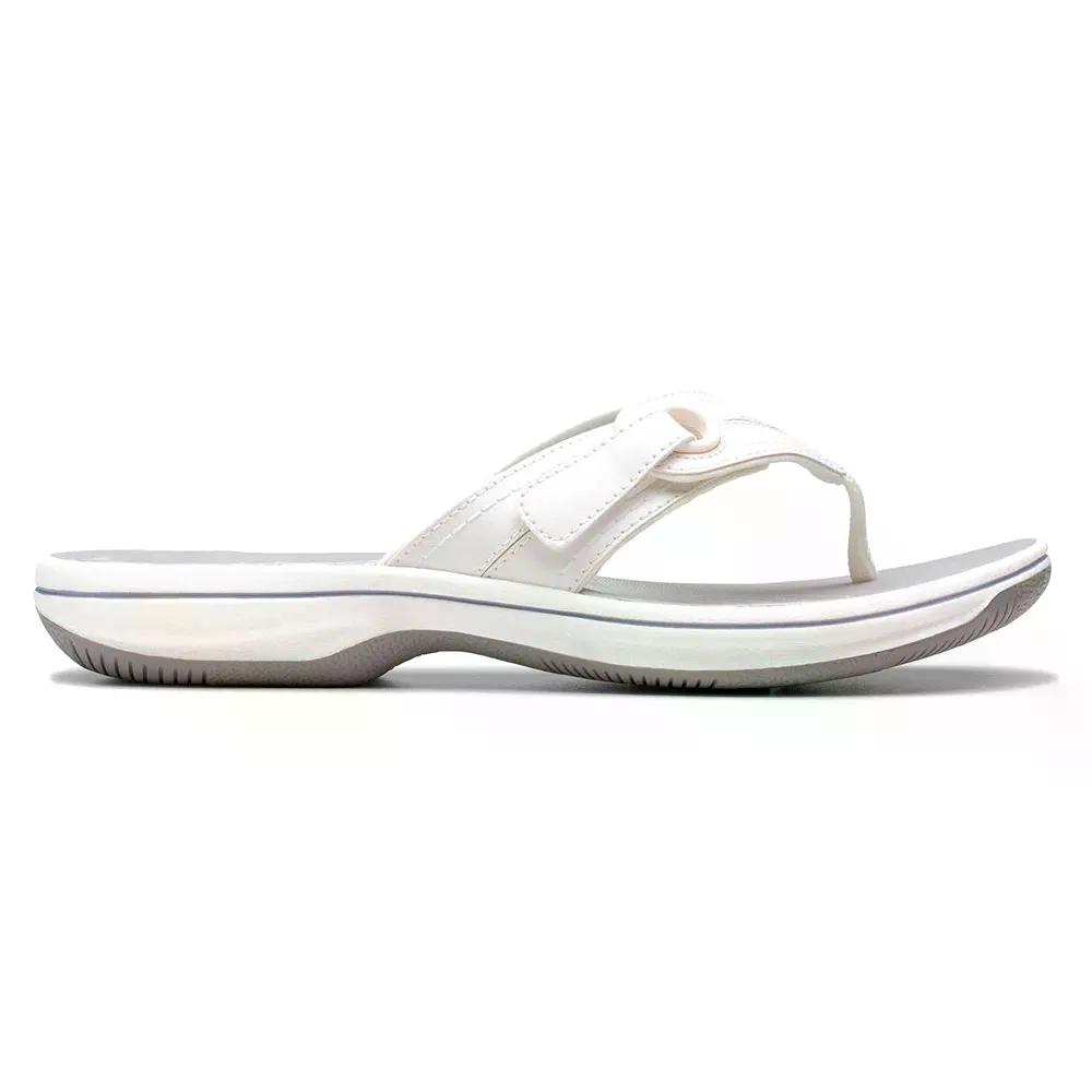 CLARKS SHOES Brinkley Reyna 砂浜サンダル （ White ）  [t]