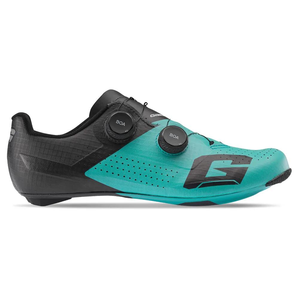 ガエルネ G.ジェット機 読み込む シューズ （ Black/Aqua ） | GAERNE G.Jet Road Shoes  [t]