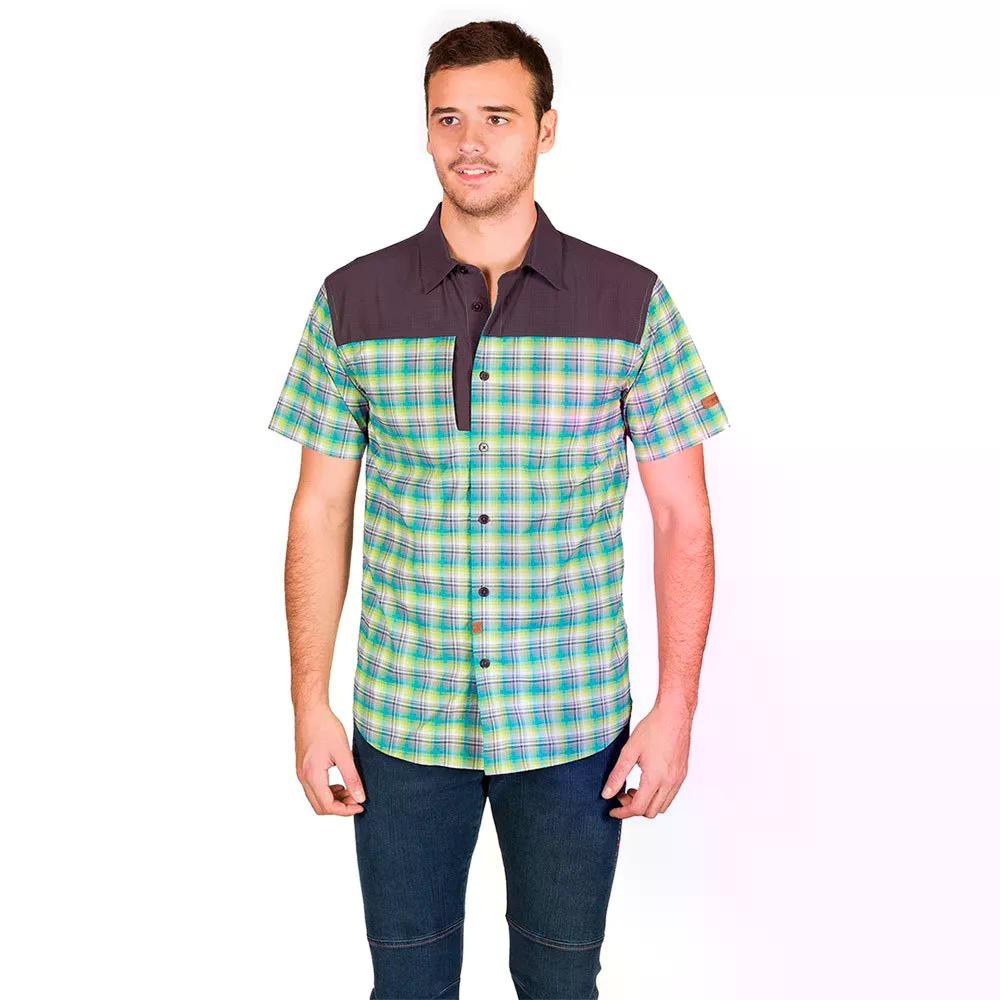 トランゴワールド カミーユ ショートスリーブ シャツ （ Lime/Grey ） | TRANGOWORLD Camille Short Sleeve Shirt  [t]
