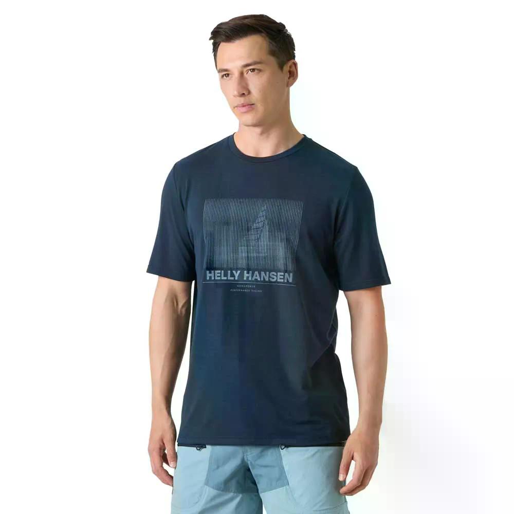 ヘリーハンセン HP レース グラフィック ショートスリーブ Tシャツ （ Navy ） | HELLY HANSEN HP Race Graphic Short Sleeve T-Shirt  [t]