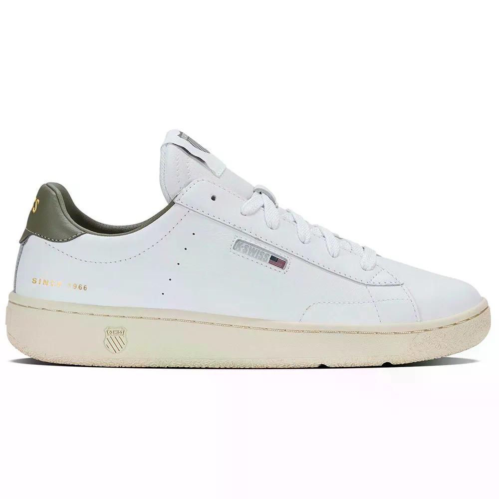 入れものイス 生活スタイル ゲットー野球クラブ CC スニーカー （ White/DeepLichen/Vintage ） | K-SWISS Lifestyle Slammklub CC Sneakers  [t]