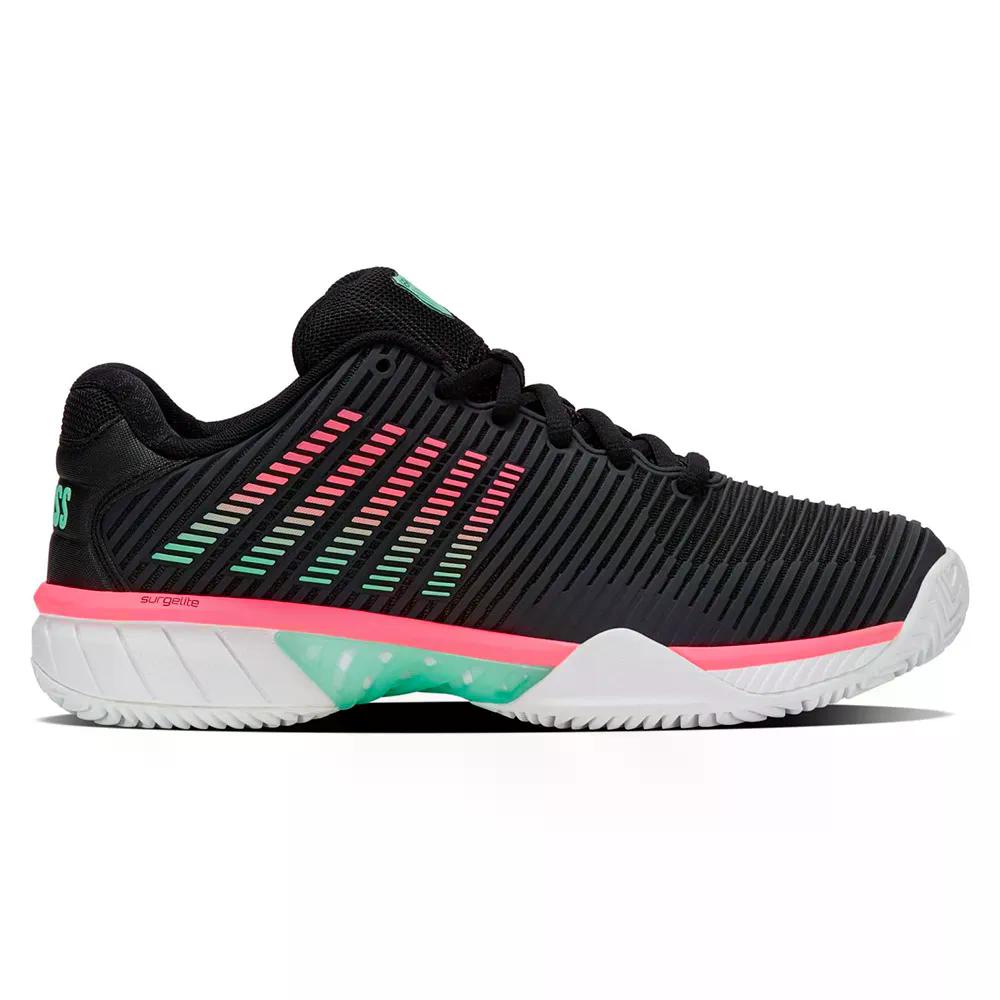 K-SWISS Hypercourt Express 2 HB クレーコート用シューズ （ Black/White/NeonMint ） [t]