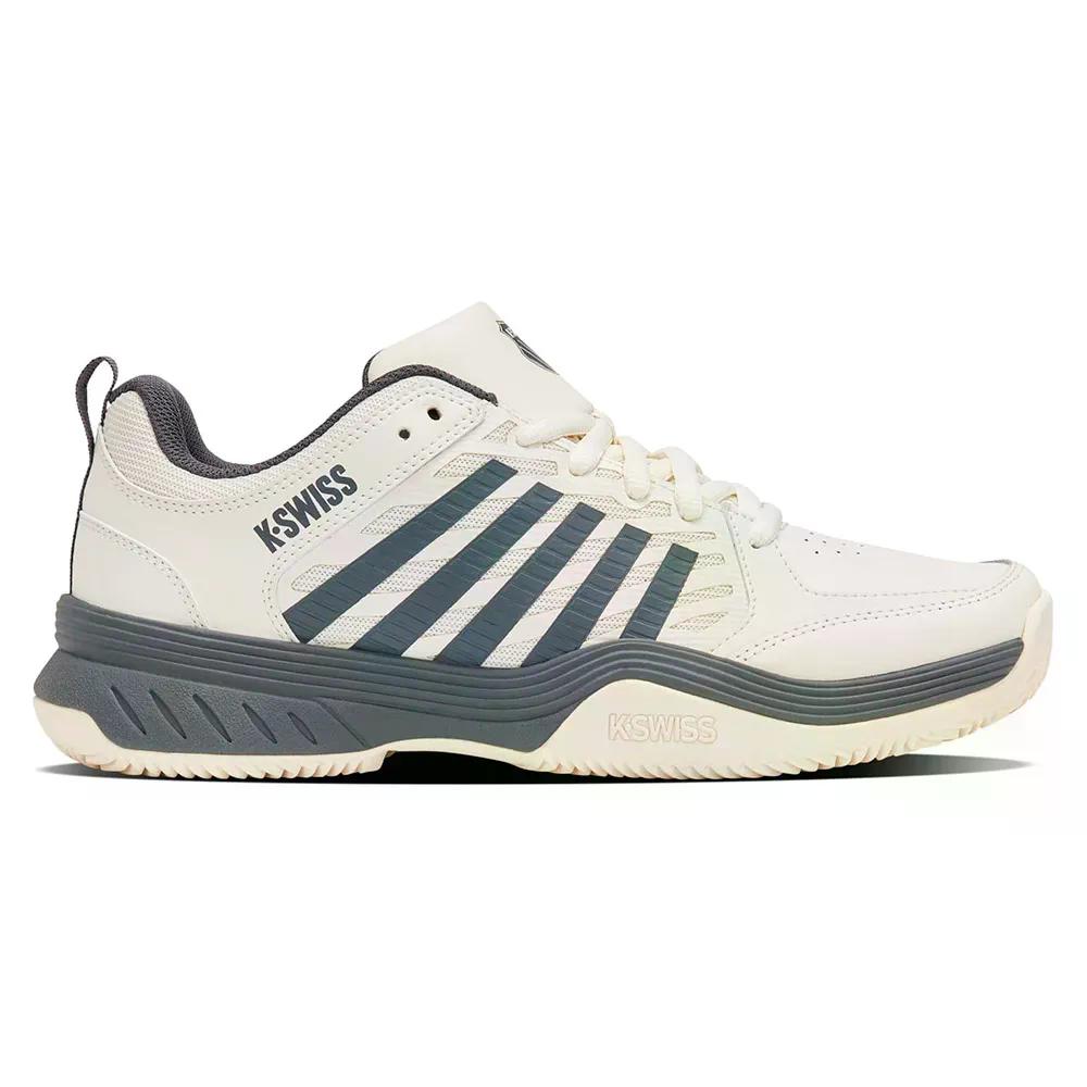 容れものイス 厚地の外套 急行列車 2 粘土厚地の外套 シューズ （ Egret/TrueBlanc ） | K-SWISS Court Express 2 Clay Court Shoes  [t]