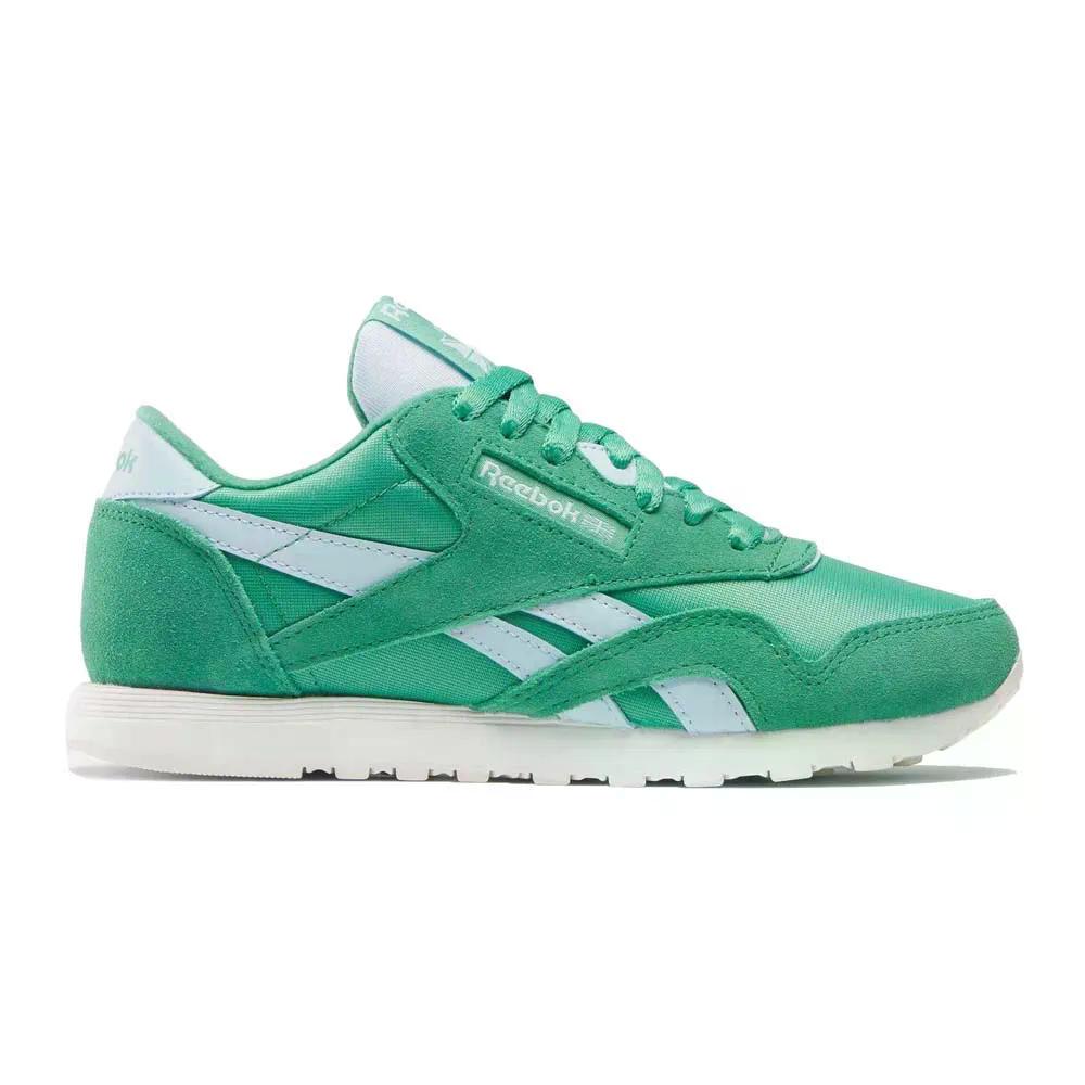 リーボック クラシックス 古典派音楽 ナイロン スニーカー ウィメンズ （ UpgradeGreen/UpgradeGreen/GlassBlue ） | REEBOK CLASSICS Classic Nylon Women\u0027s  [t]