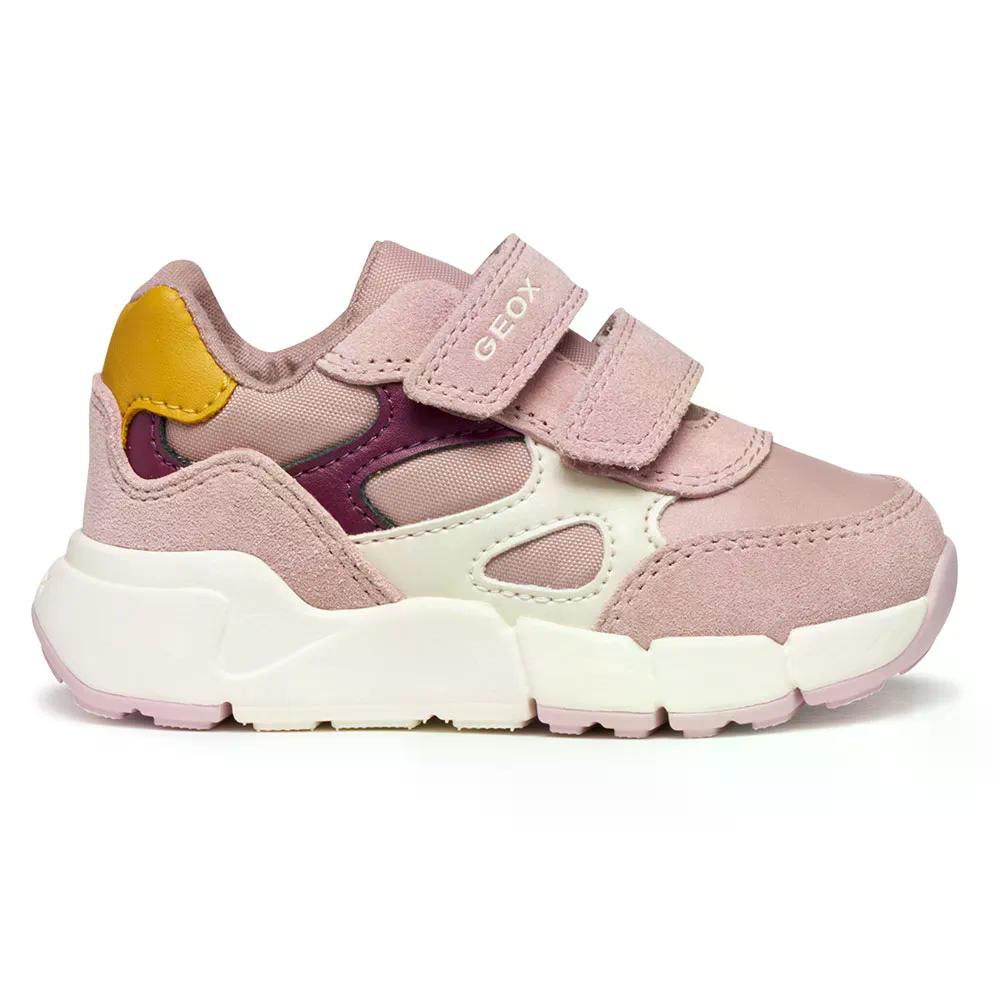 ジェオックス フレクシパー ミニ もの言う花 スニーカー （ OldPink/Bordeaux ） | GEOX Flexyper Mini Baby Sneakers  [t]