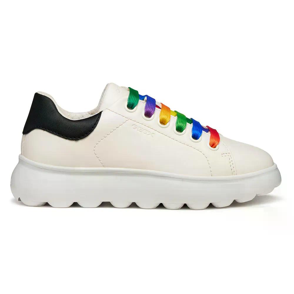 ジェオックス ガールズ パフィポップ スニーカー （ White/Multicolor ） | GEOX Girls Puffypop Sneakers  [t]