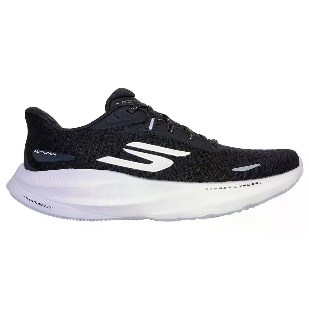 SKECHERS Aero Spark スニーカー （ BlackTextile/PurpleTrim ）  [t]