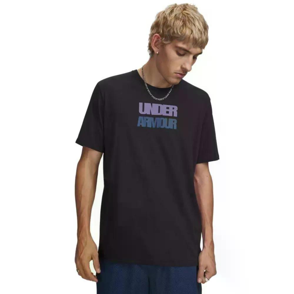 UNDER ARMOUR Block Logo 半袖Tシャツ （ Black ）  [t]