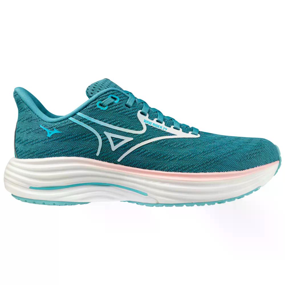 ミズノ ウェーブ ライダー 29 ランニングシューズ ウィメンズ （ Larkspur/White/Pinkesque ） | MIZUNO Wave Rider 29 Running Shoes Women [t]｜クライムスワールド 店