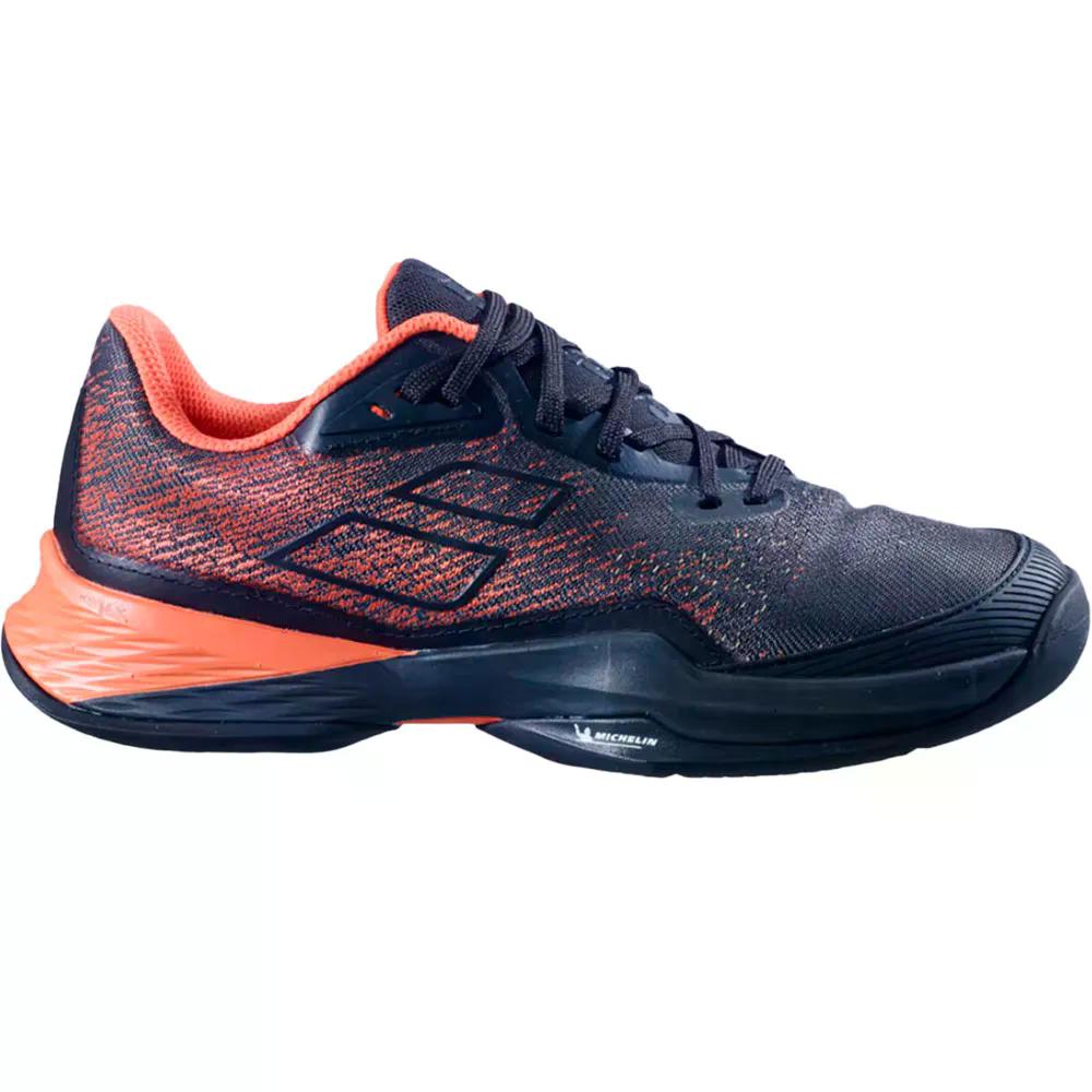 BABOLAT Jet Mach 3 すべてのコートシューズ （ Black/LivingCoral ） [t]
