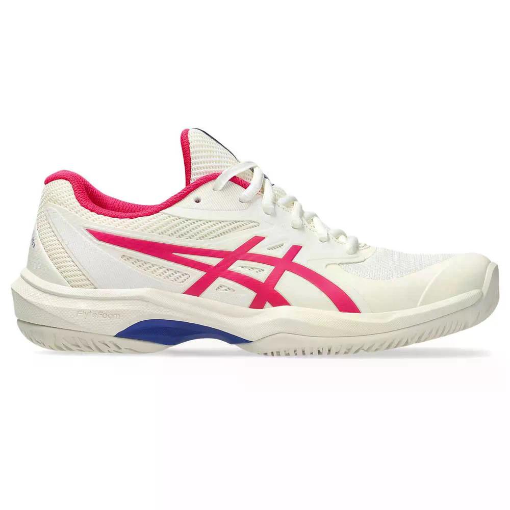 アシックス 取り組み FF オール厚地の外套 庭球 シューズ ウィメンズ （ Cream/BrightRose ） | ASICS Game FF All Court Tennis Shoes Women\u0027s  [t]