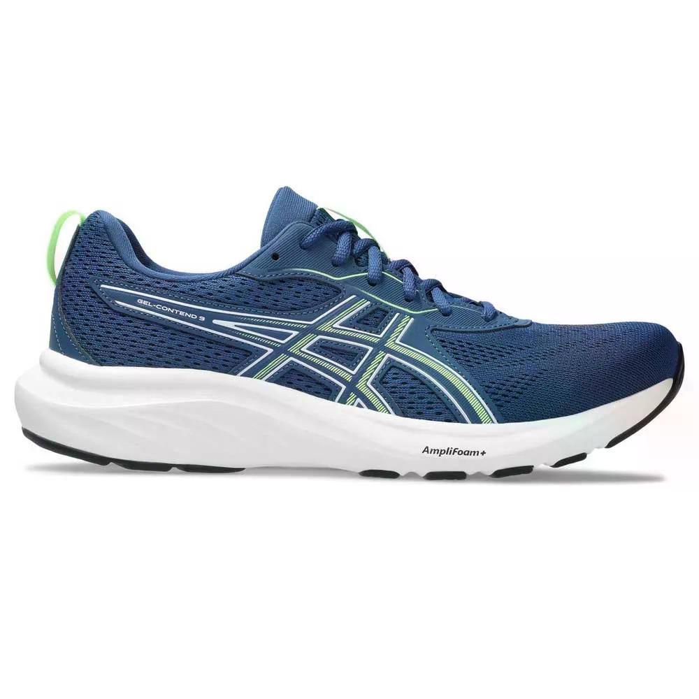 ASICS Gel-Contend 9 ランニングシューズ （ TwilightBlue/IlluminateGreen ） [t]