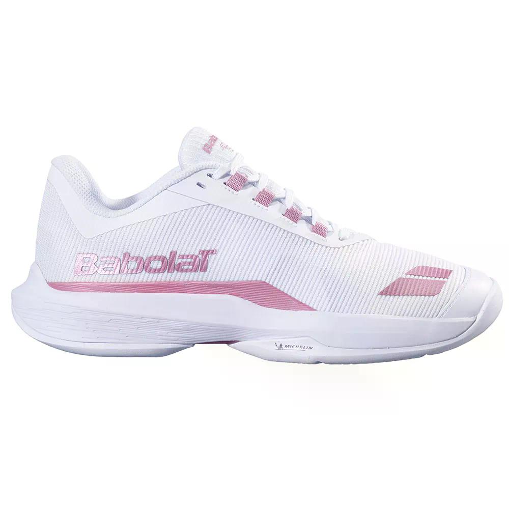 バボラ ジェット機 テレ 2 オール厚地の外套 庭球 シューズ ウィメンズ （ White/GoldPink ） | BABOLAT Jet Tere 2 All Court Tennis Shoes Women\u0027s  [t] その他-靴-メンズ靴
