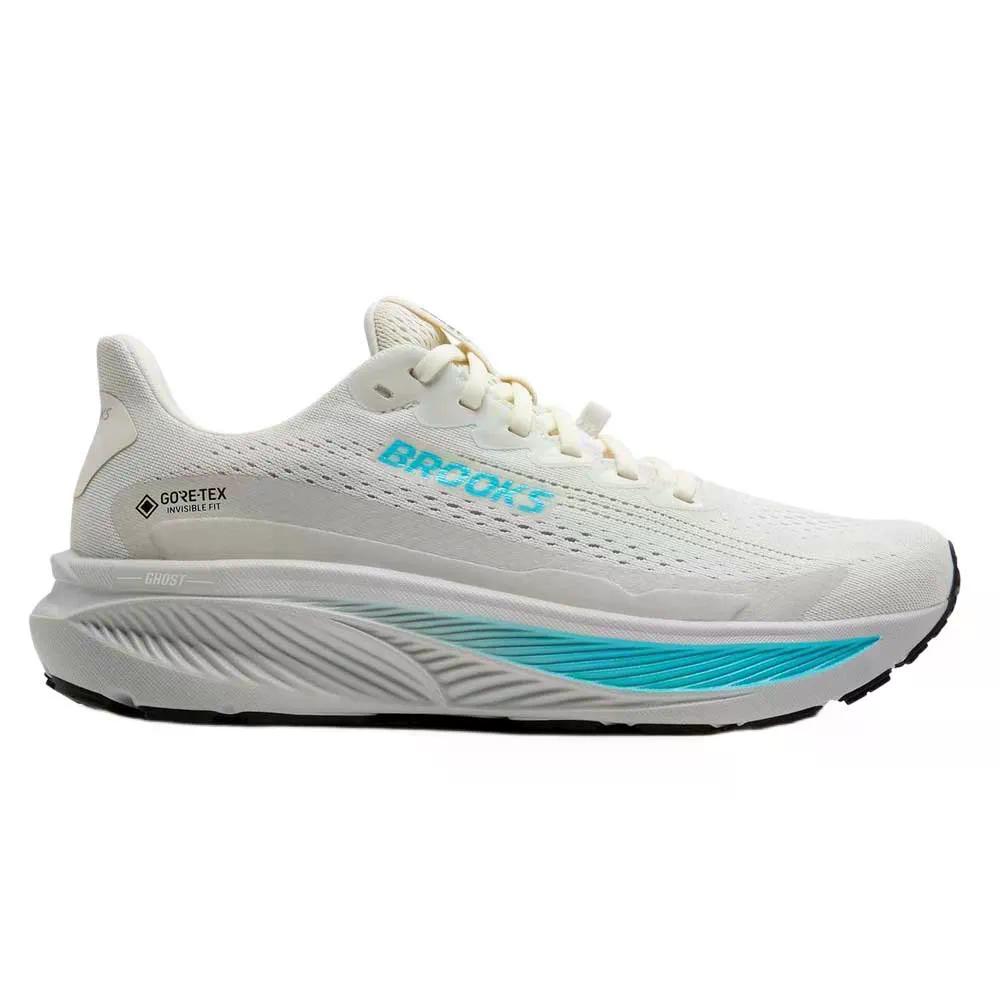ブルックス 生きすだま 17 ゴアテックス 駈けっくらシューズ （ Coconut/Oyster/Blue ） | BROOKS Ghost 17 gore-tex running shoes  [t]