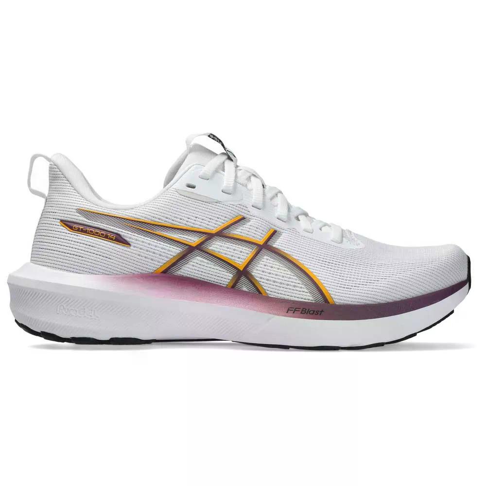 アシックス ジーティー1000 14 駈けっくらシューズ （ White/Yamabuki ） | ASICS GT-1000 14 running shoes  [t]