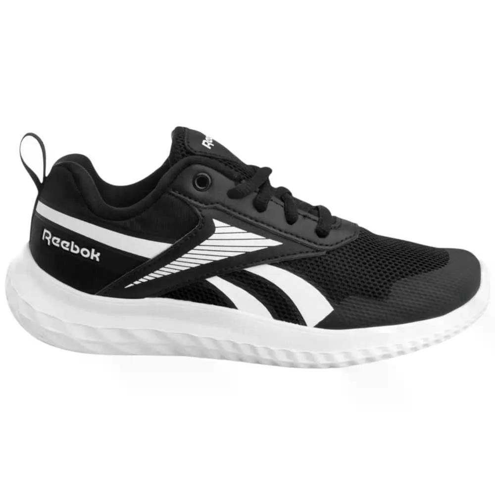 リーボック ボーイズ 混雑時 伝令 5 スニーカー （ Black/Black/White ） | REEBOK Boys Rush Runner 5 Sneakers  [t]
