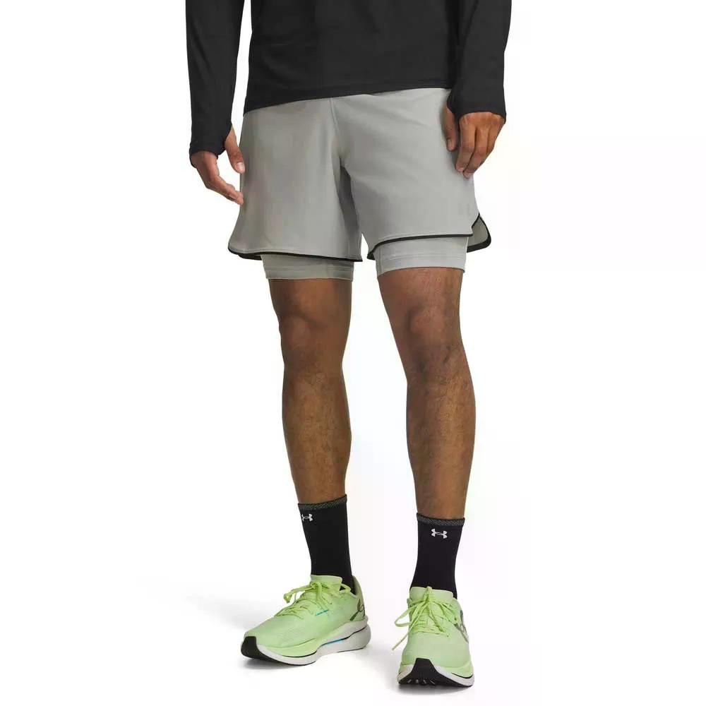 アンダーアーマー ベロシティ プロ 2イン1 ショーツ （ Gray ） | UNDER ARMOUR Velociti Pro 2-in-1 Shorts [t]