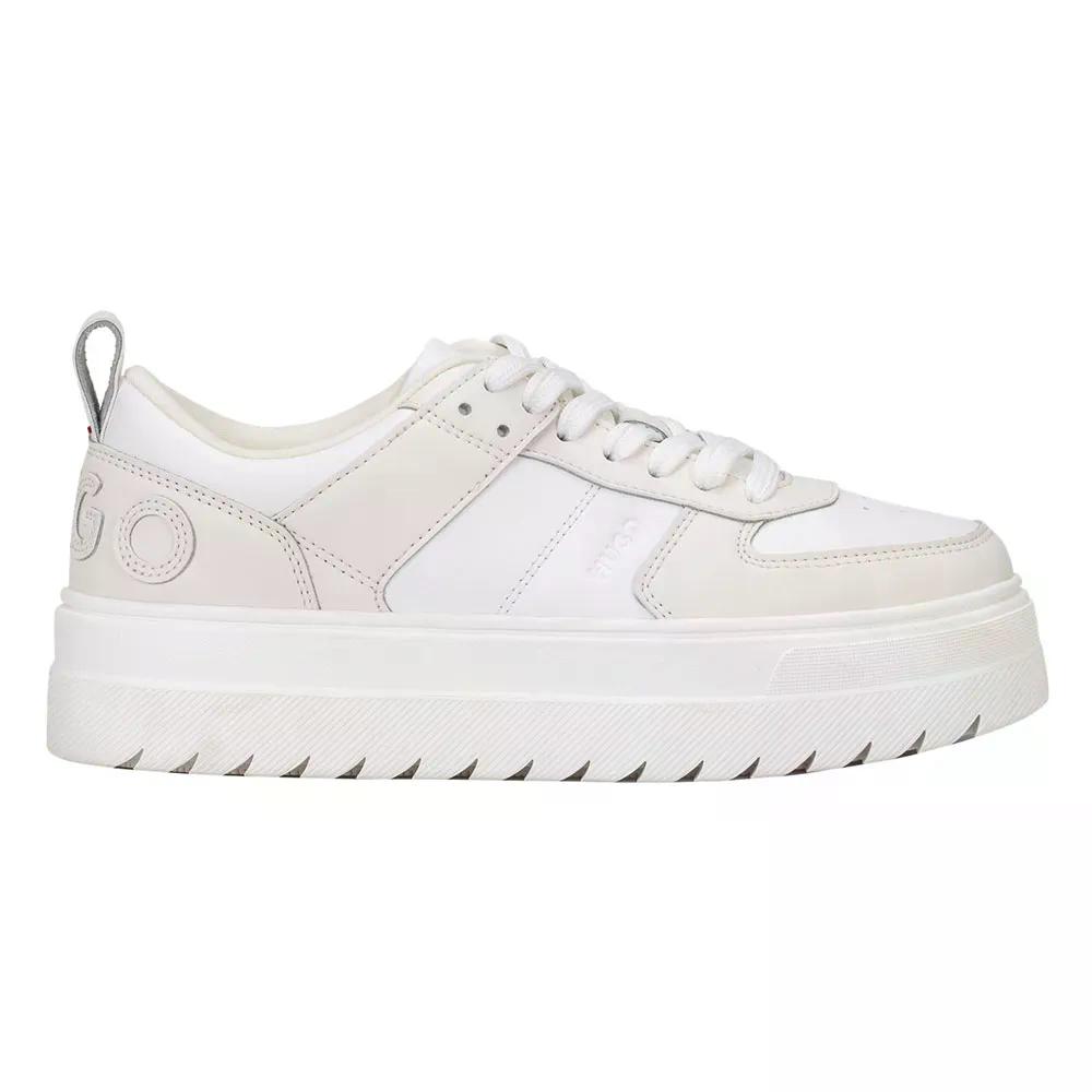 ヒューゴ リッサ 什 飛球 トレーナーズ 成人女性 （ OpenWhite ） | HUGO Lyssa Tenn Fly trainers woman  [t]