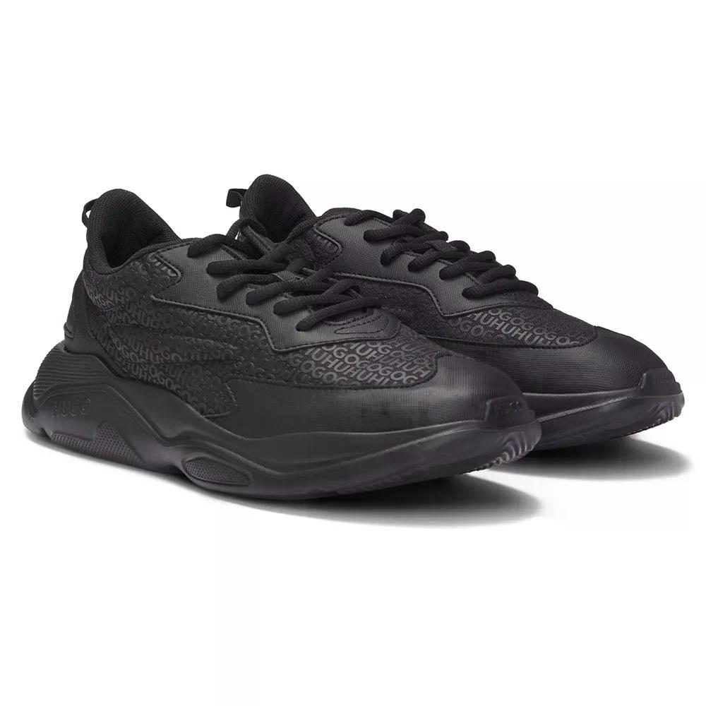 ヒューゴ レオン 幽客 モノ トレーナーズ （ Black ） | HUGO Leon Runn Mono trainers  [t]