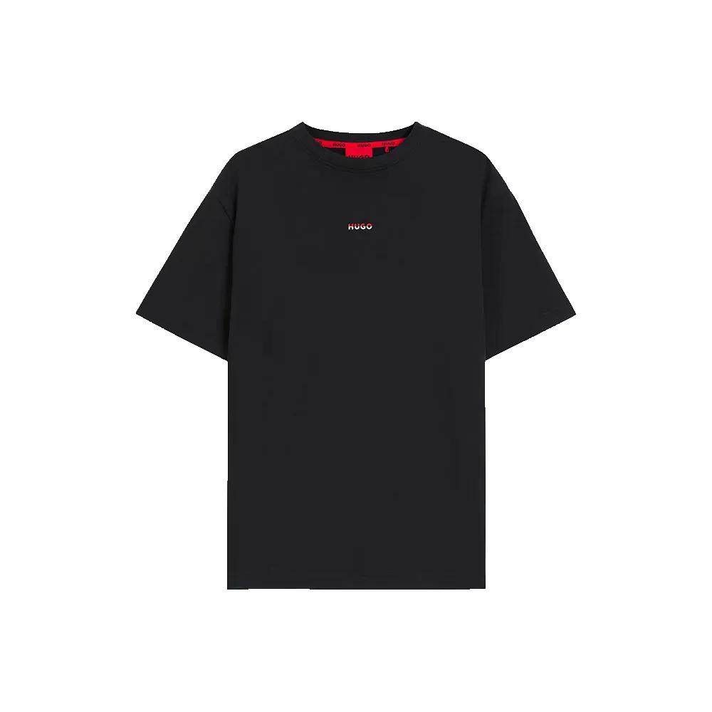 ヒューゴ スプリット ロゴ 10270756 01 ショートスリーブ パジャマ Tシャツ （ Black ） | HUGO Split Logo 10270756 01 short sleeve pyjama T-shir [t]