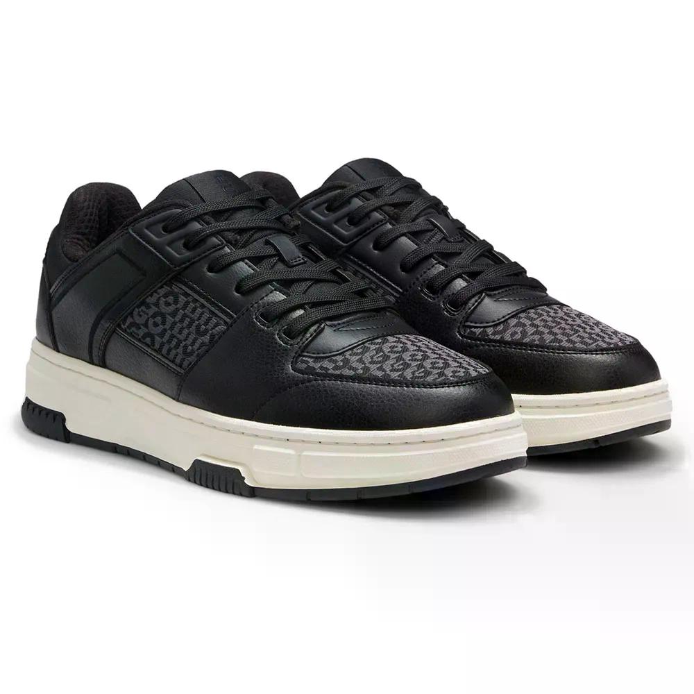 ヒューゴ ヤロー メプルグ 10274185 01 トレーナーズ （ Black ） | HUGO Yarrow Mepulg 10274185 01 trainers  [t]