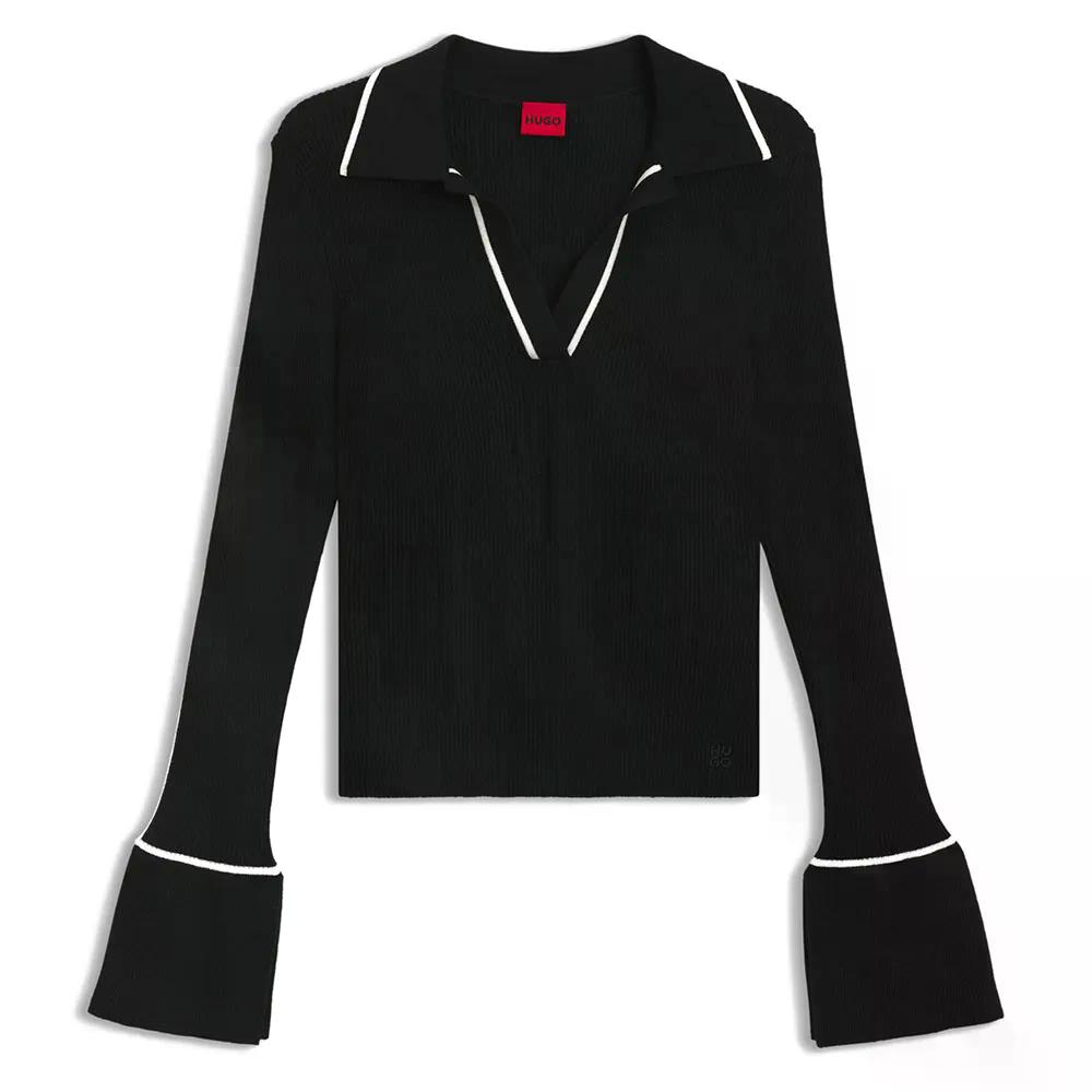 ヒューゴ 炎節 10276318 スウェーター 成人女性 （ Black ） | HUGO Samur 10276318 sweater woman  [t]