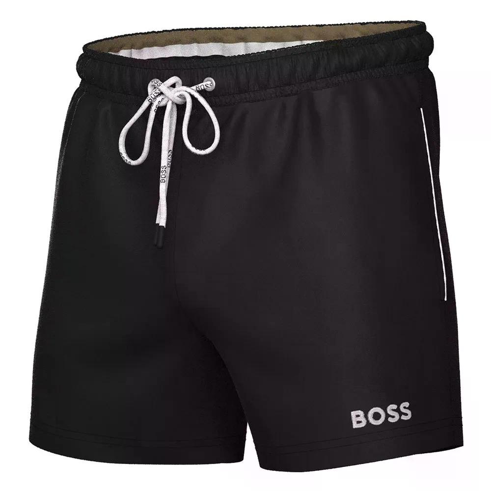 ボス アイコニック 10239741 01 スイムトランクス （ Black ） | BOSS Dogfish Swim Trunks [t]