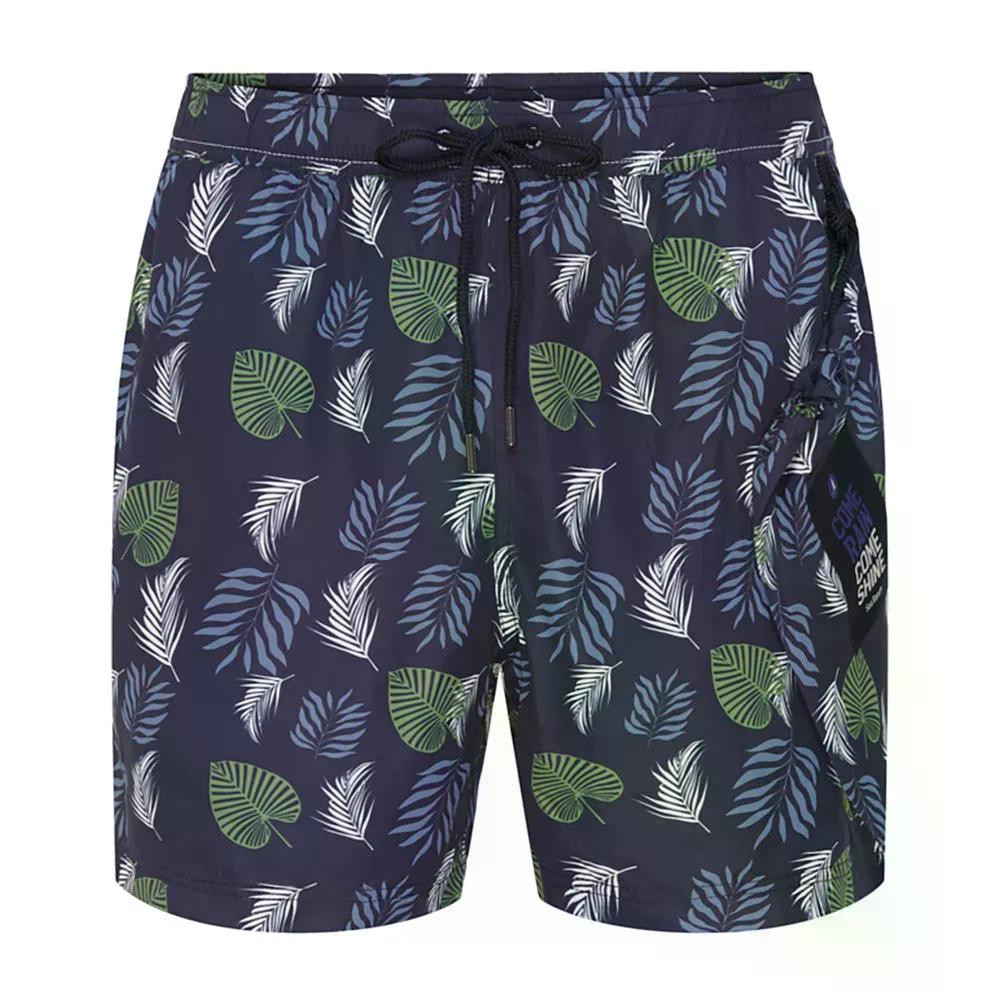 シーランチ パーム プッディングテッド スイムショーツ （ SrNavy ） | SEA RANCH Palm Printed Swim Shorts  [t]