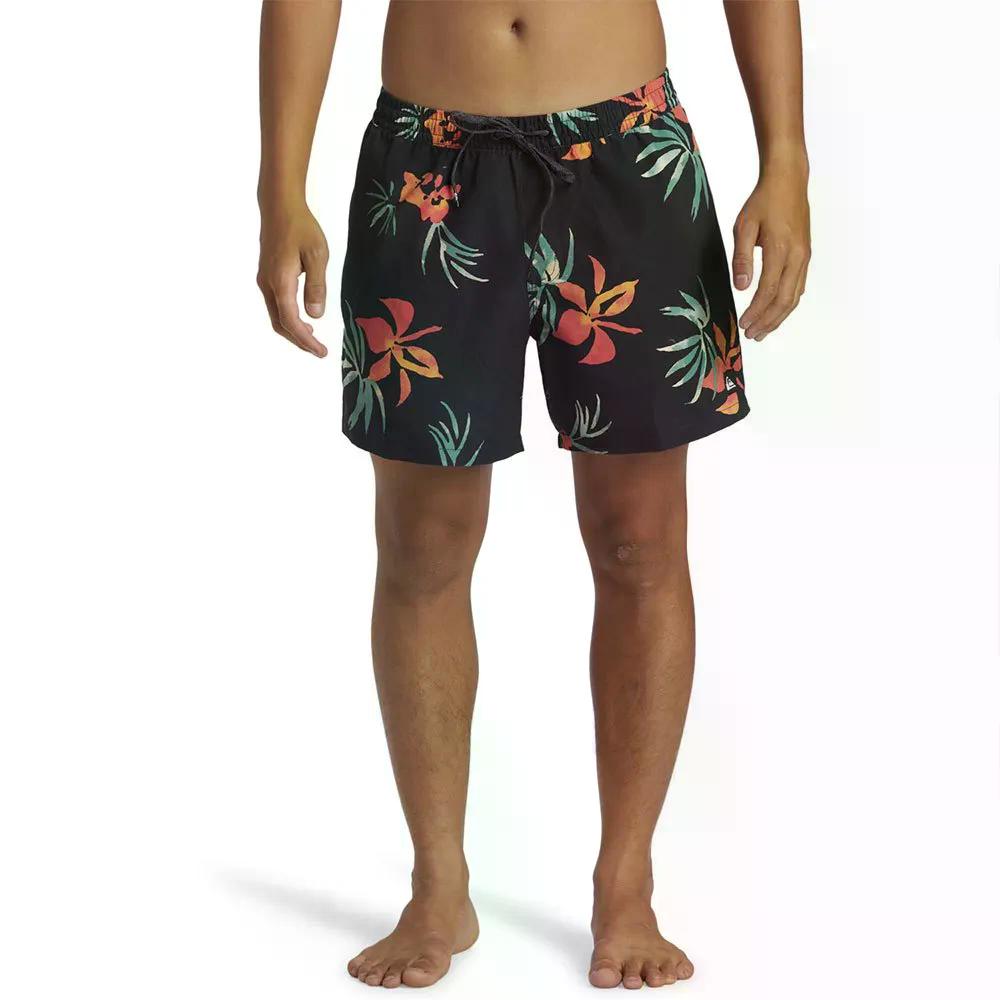 クイックしろがね色 交ぜ合わせる ヴォレー 15in スイムショーツ （ Black ） | QUIKSILVER Mix Volley 15\u0027\u0027 Swim Shorts  [t]
